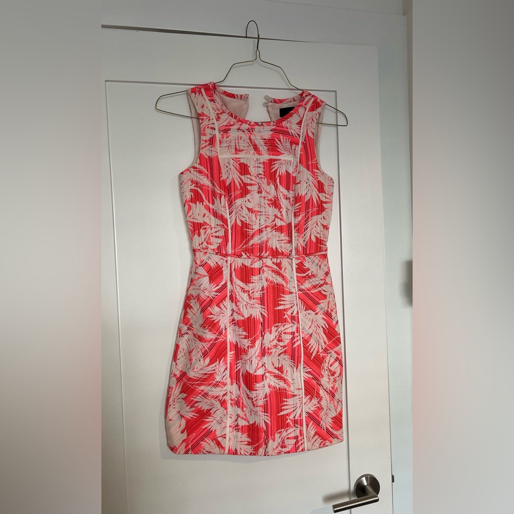 J Crew size 0 hot pink coral mini dress